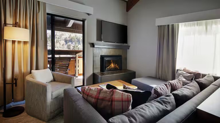 Ritz-Carlton Lake Tahoe living area furnished with FF&E manufactured and supplied by Método; supply only, no installation